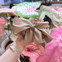 丝绒蝴蝶结发箍  发抓