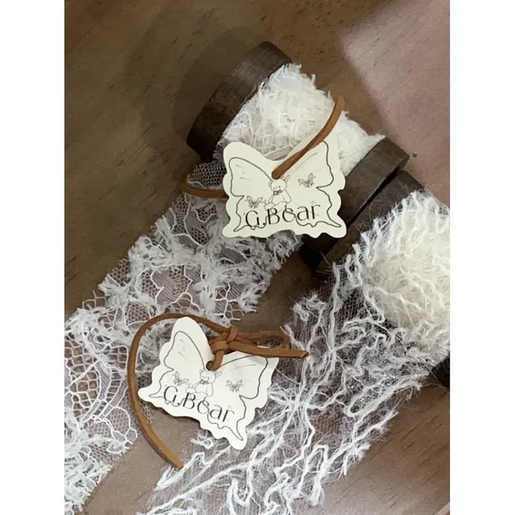 灰色小熊【月纱】【茸茸】【黑珍珠】美甲蕾丝仙气氛围感新新品蕾丝