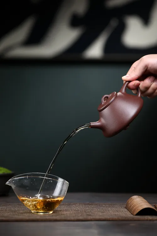 子冶石瓢茶具紫砂壶紫泥手工宜兴紫砂壶220cc纯手工
