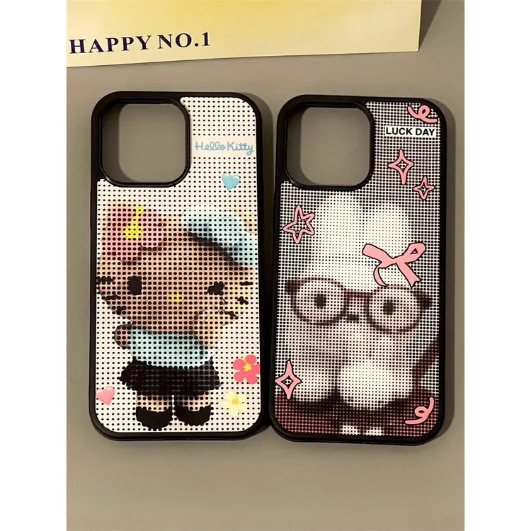 日韩米菲兔kt适用iPhone16系列手机壳苹果14promax可爱15闺蜜少女