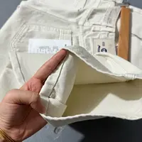 DOB｜ 小香优选 浅灰白纯棉牛仔裤
