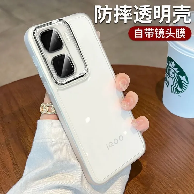 适用iQOOneo11手机壳透明简约neo10pro+镜头全包iqooneo9防摔软壳