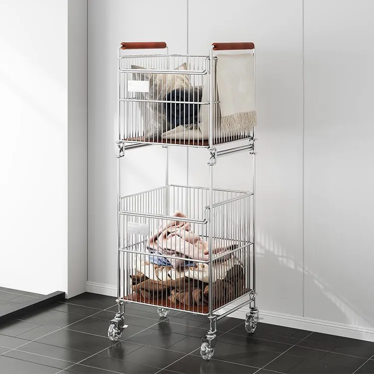 脏衣篓家用脏衣收纳筐卫生间浴室洗澡神器洗衣篮脏衣篮古风小推车