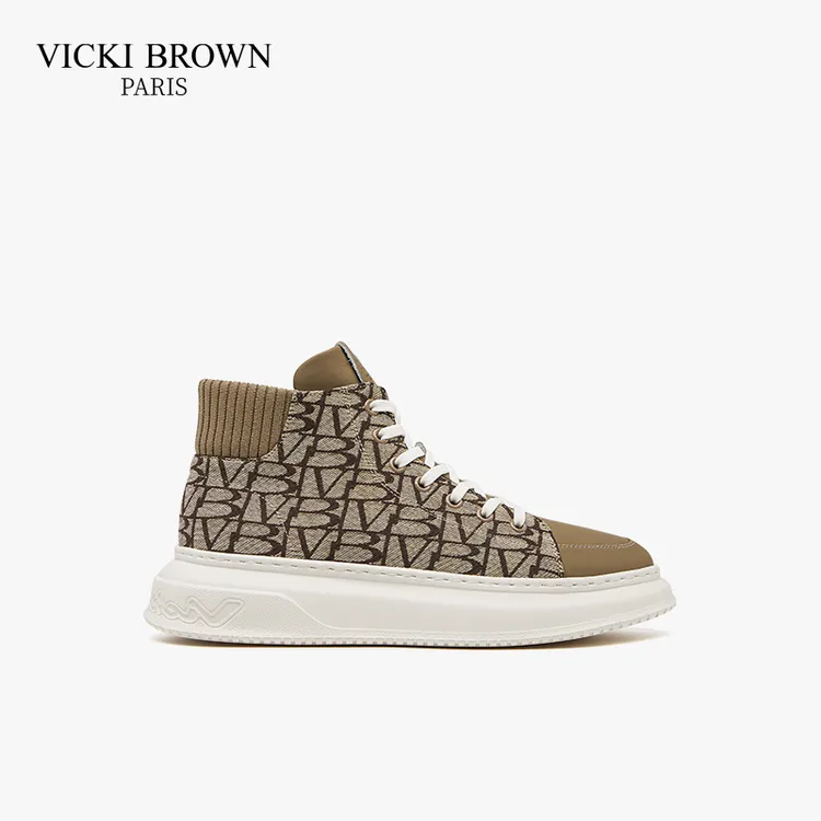 VICKI BROWN法国VB轻奢男鞋小众时尚潮流厚底秋冬设计感流高帮鞋