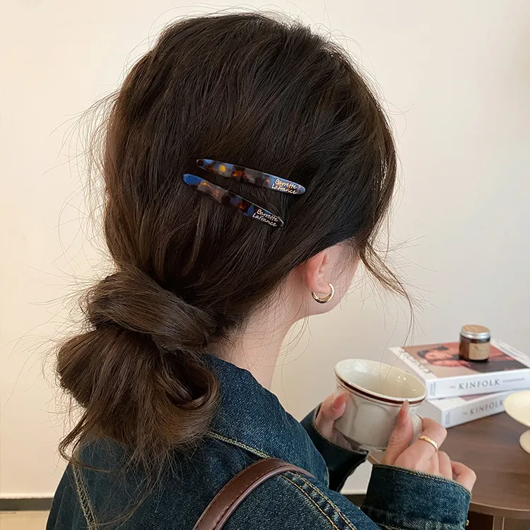 韩国醋酸刘海侧边发卡ins小饰品一字夹头饰夏天配饰碎发发夹发饰