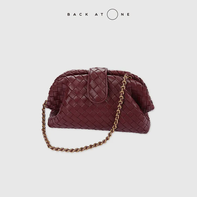 BACKATONE “醺然织梦” 时尚B家限定编织链条手拿包 BFS-8FM161C-K