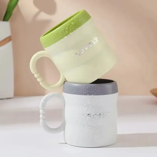 【下单立减50】双层漱口杯加厚仿陶瓷牙刷杯高颜值家庭亲子杯HT