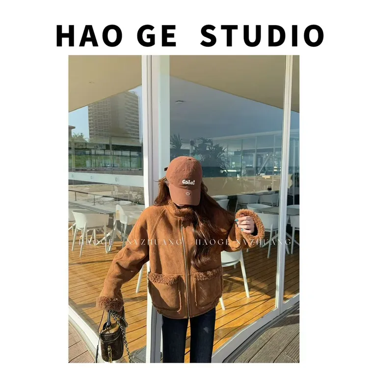 浩哥严选●复兴之旅HGQ5WT4344A全羊毛外套预（不可机洗）短款秋冬