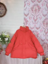 《米粒》83570冬季立领休闲宽松百搭纯色保暖羽绒服