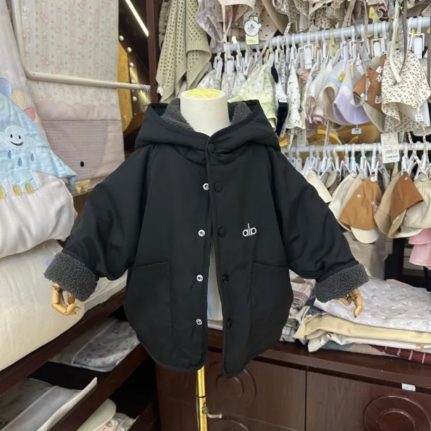 2025新款儿童冬季加厚上衣双面穿帅洋气韩版潮中小男童加绒外套