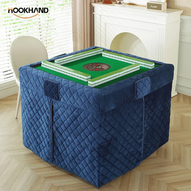 麻将机棉罩加绒烤火罩桌子罩套正方形罩布电暖炉烤火罩套新款棉套