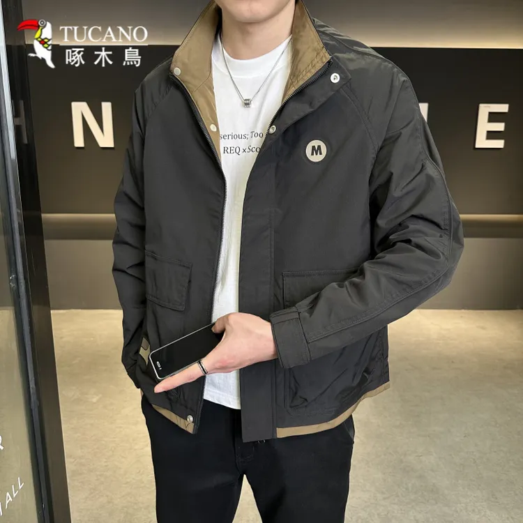 TUCANO/啄木鳥潮男春季新款痞帅工装夹克立领休闲百搭外套韩版帅
