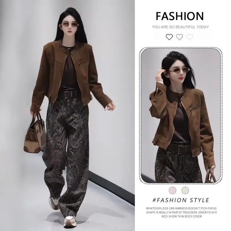 ins风美式工装短款夹克女2025秋季新款百搭休闲风衣外套开衫上衣