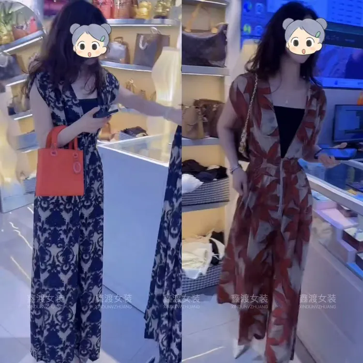 2025夏季新款时尚显瘦气质女士网红洋气连体裤百搭款D9427