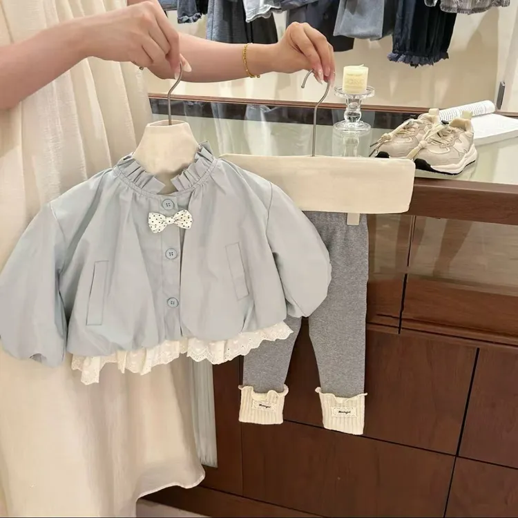 女童外套2025秋季新款韩版儿童花苞上衣中小童长袖时髦夹克外套潮