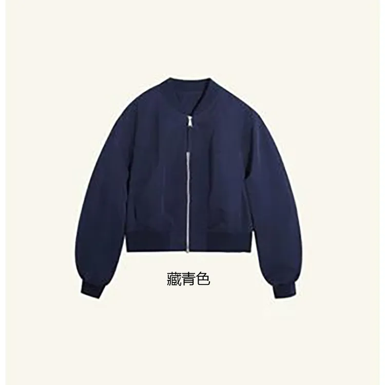 圆领短款棒球服外套女2025秋季宽松时尚休闲高级感小个子夹克上衣