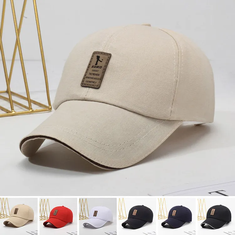 春季简约三明治檐棒球帽男士防晒遮阳帽休闲太阳帽夏季高尔夫帽子