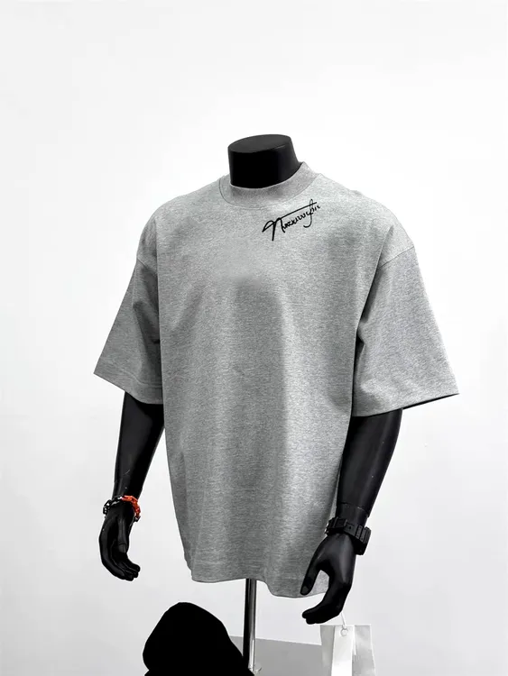 美式小众高街潮牌字母印花圆领短袖T恤男女夏季宽松休闲纯棉半袖