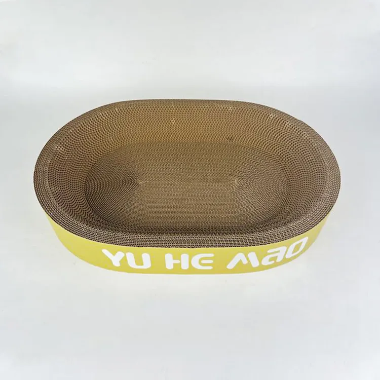 耐磨不掉屑椭圆猫抓板与猫窝一体四季适用猫咪抓板磨爪神器