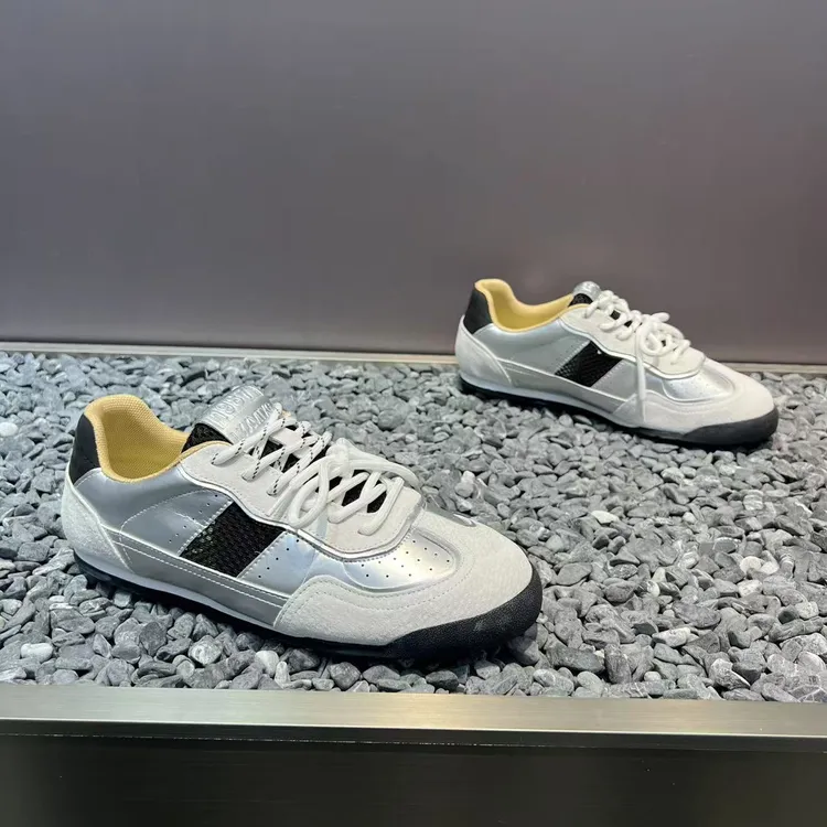 潮牌男鞋2025夏季新款软底舒适百搭德训鞋时尚低帮皮面男款休闲鞋