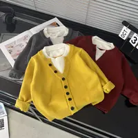 【耀选专属】2025秋季新款时尚潮流套头刺绣款帽衫男女童亲子针织衫