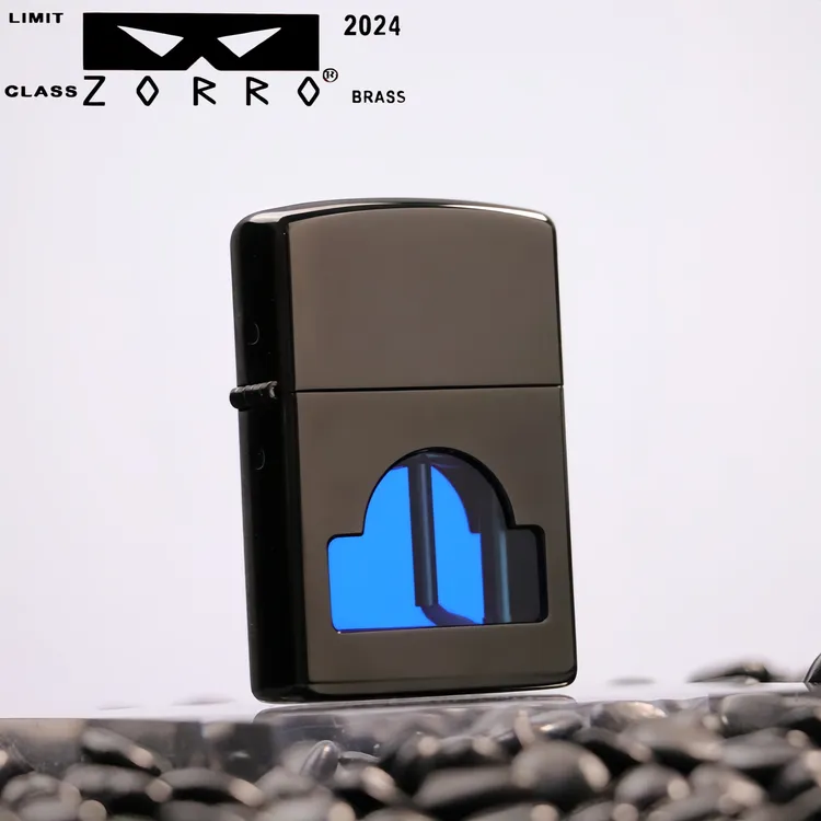ZORRO正品新一代透明油仓防风透视纯铜创意煤油打火机