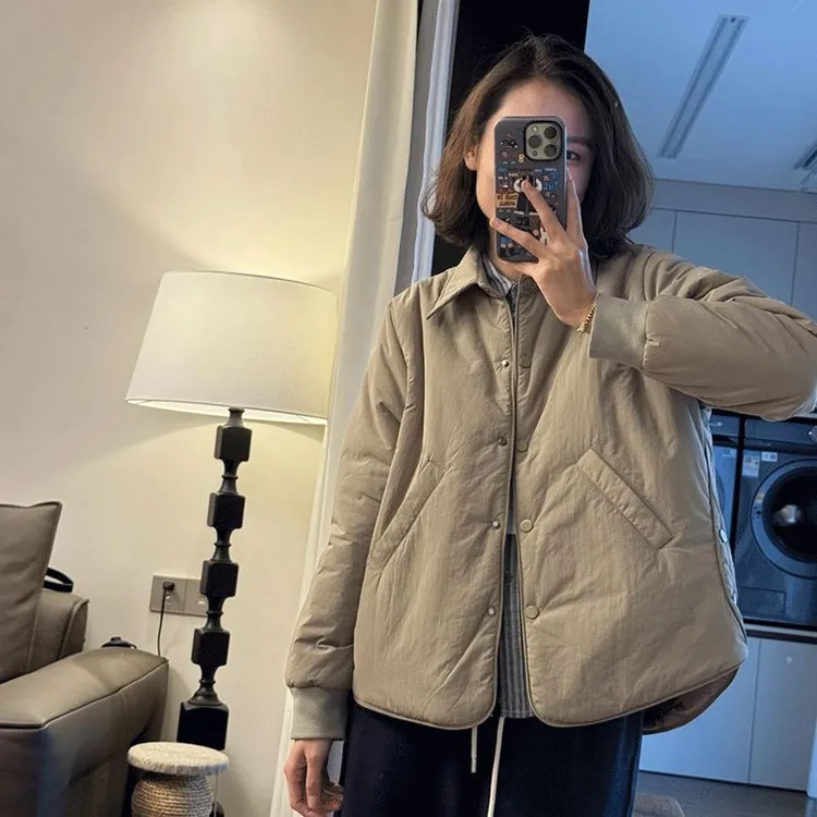 2025棉衣短外套女秋冬季新款宽松显瘦百搭轻薄棉服上衣潮