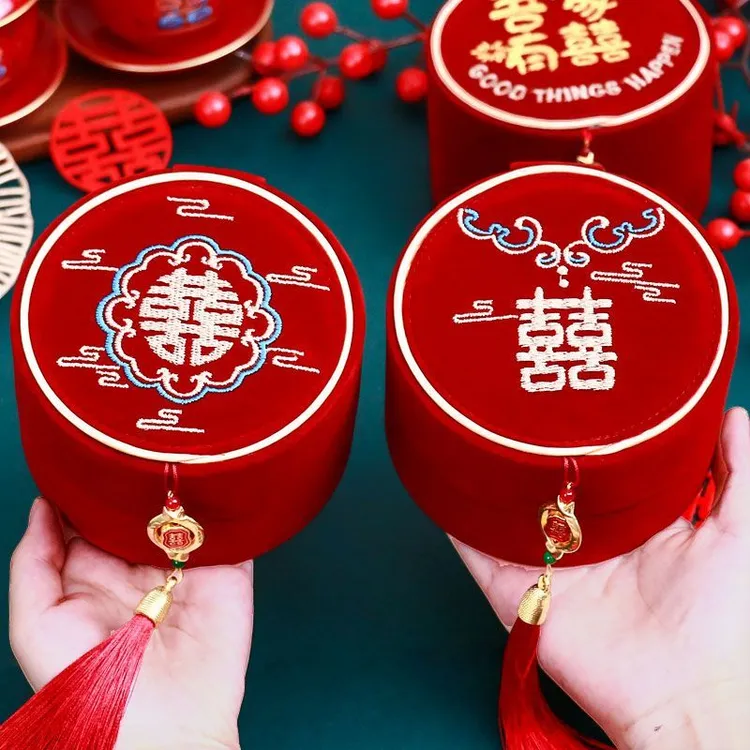 针线盒女方陪嫁用品大全嫁妆结婚家用实用婚庆针线包收纳盒套装