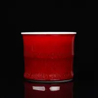 【见山烧】见山烧林见山监制款 竹节杯（小）