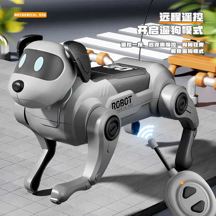 DCLOUD机器人遥控机器狗早教电动儿童玩具男孩生日礼物DIY拼装