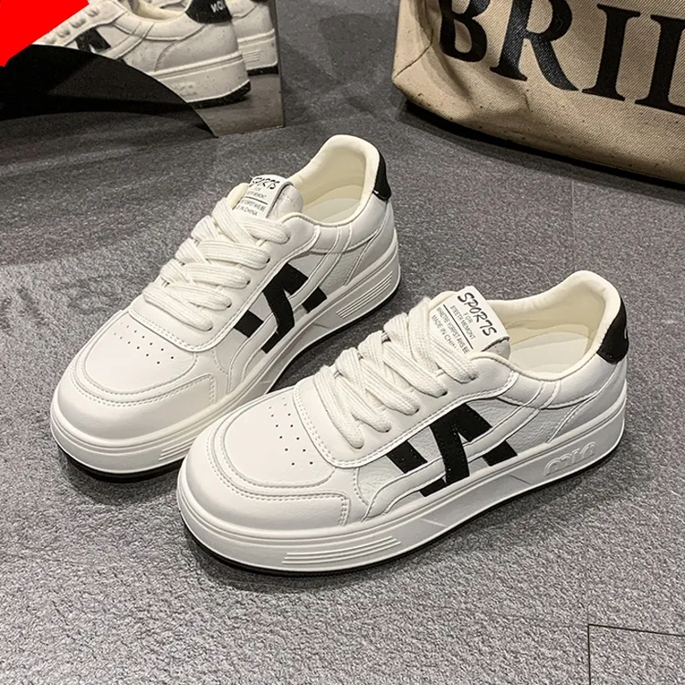 爆款厚底小白鞋女2025秋季新款时尚百搭透气学生板鞋休闲运动鞋女