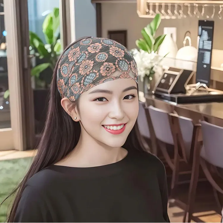 遮白发头巾神器帽子新款包头帽中年妈妈薄款光头戴的洋气护额发套