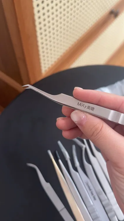 MiXy中式翘睫专用高品质镊高精密嫁接镊子新手美睫师专用神器