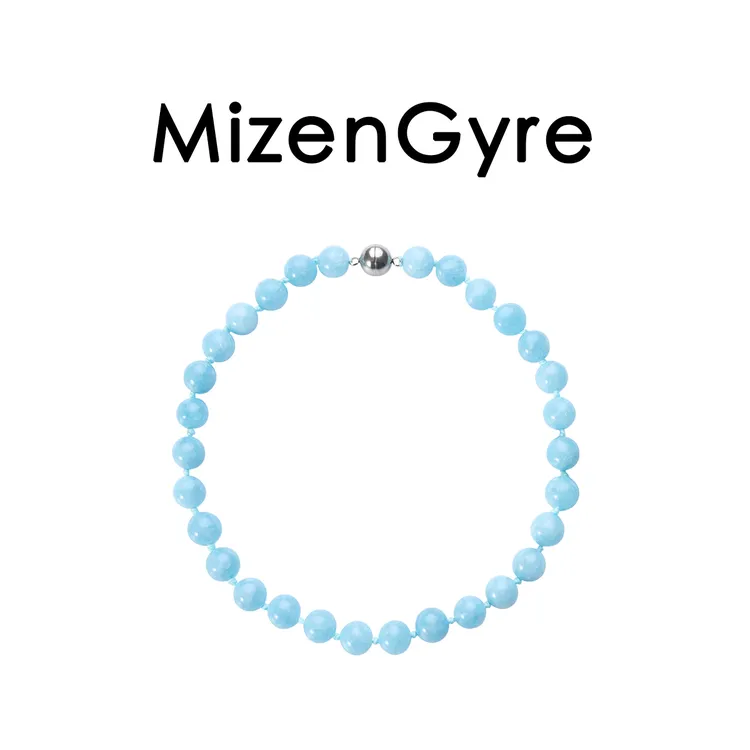 铜合金项链 MizenGyre小众设计轻奢气质经典冰川蓝色锁骨链