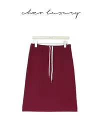 CHOCO【舒适区】高智miu风 经典三角标 休闲舒适半裙C1266