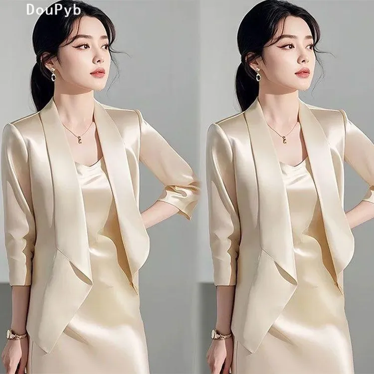 DouPyb轻奢单/套装 初秋新款女装套装轻奢新品感女人味西装外套吊