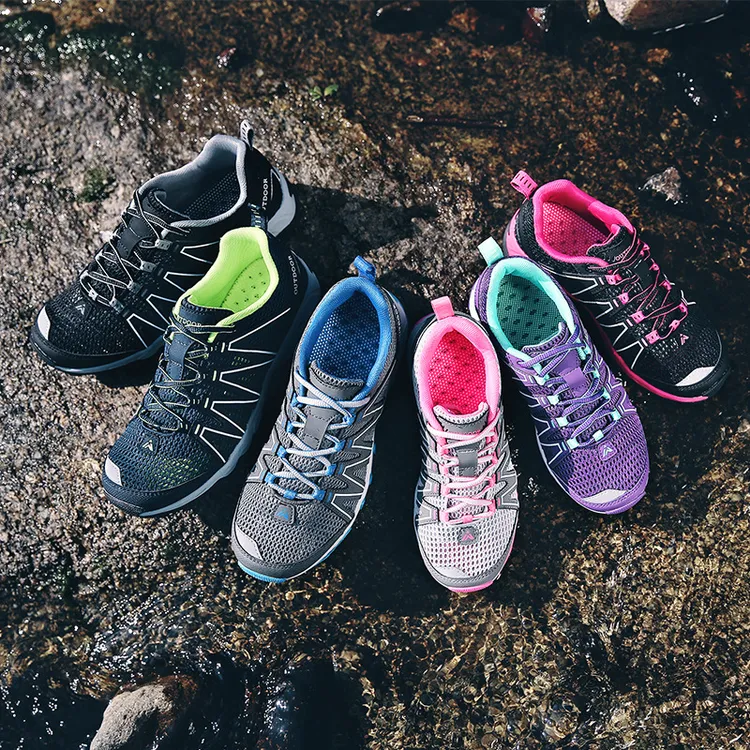 拉斯帕蒂瓦春夏季新款情侣透气户外运动鞋男女网面溯溪徒步鞋户外