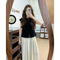 【燃燃定制】150小个子荷叶袖圆领褶皱常规无袖夏季衬衫-9119