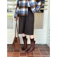 ShaLL. ’丘 ins风简约显瘦复古风通勤羊毛五七分裤休闲裤25QK0717