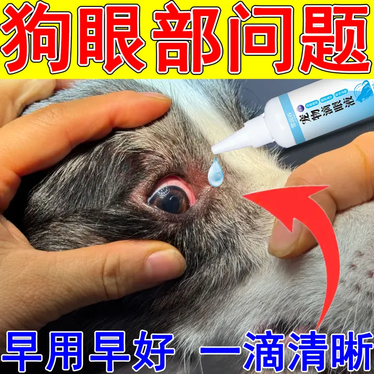 宠物红眼睛有血丝眼部清洁去泪痕滴眼液狗狗猫咪眼睛发炎流脓适用