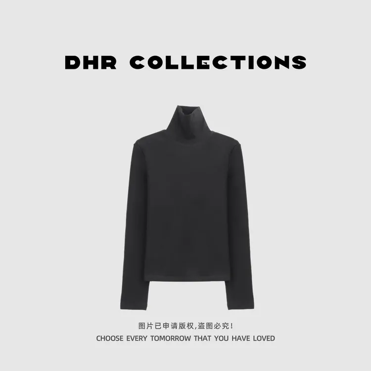 豆豆9【高领蚕丝发热绒】保暖厚实软糯舒适打底长袖上衣-25DD133