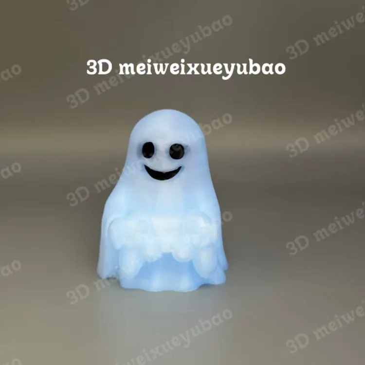 鳕鱼堡3D打印小玩具（可爱的游戏机幽灵夜光）