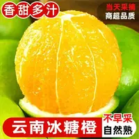 云南哀牢山冰糖橙青皮橙子皮薄肉厚清甜多汁应季新鲜水果