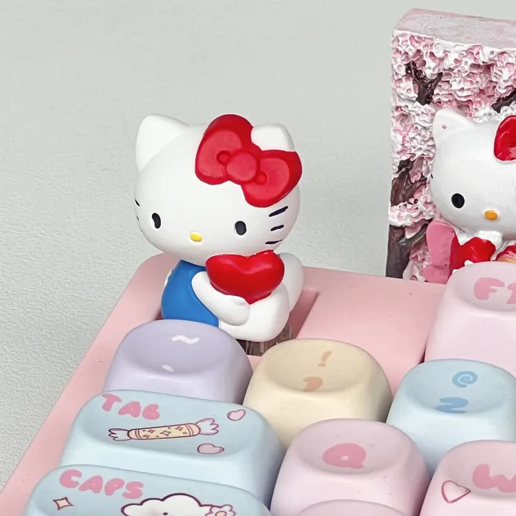 可爱hellokitty周边键帽机械键盘个性键帽客制化创意树脂键帽礼物