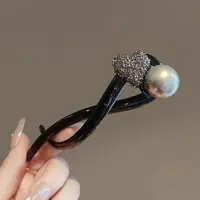 H28高级感爱心扭扭夹百搭后脑勺盘发发夹