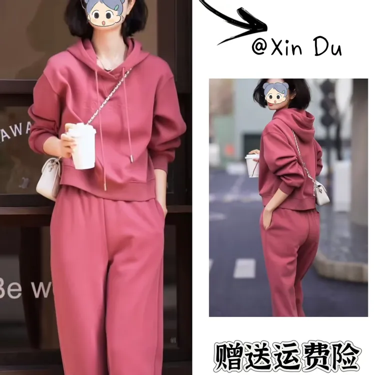 2025秋季新款时尚显瘦气质女士网红洋气两件套百搭款D23646