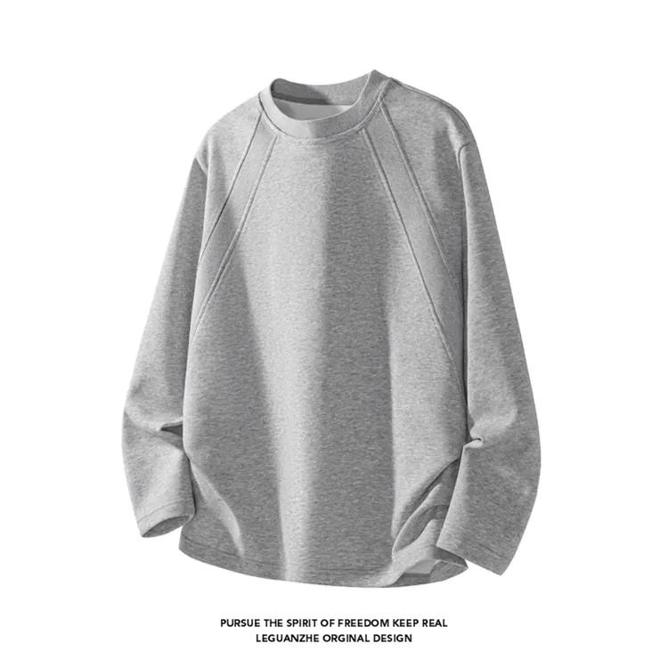 cleanfit解构长袖T恤男春秋潮牌boxy正肩卫衣重磅宽松内搭打底衫