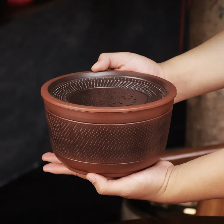 紫陶壶承高档壶垫大容量储水茶渣缸配件蓄水养壶台功夫茶具1800ML商品图