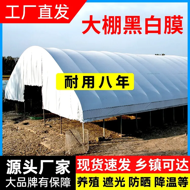 黑白膜加厚防晒抗老化养殖膜隔热降温青储池塘防渗耐撕扯
