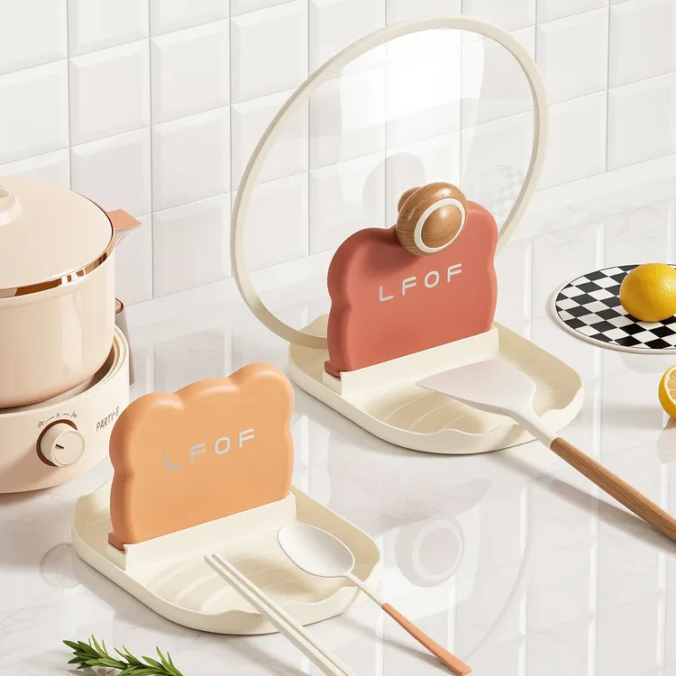 台面锅盖架锅铲沥水架收纳架灶台厨房置物架子菜板锅盖放置器支架